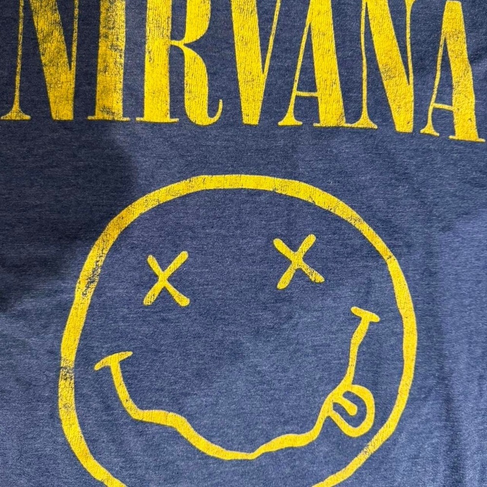Grey and yellow Nirvana graphic tee - Picture 4 of 4